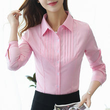 將圖片載入圖庫檢視器 Women's Blouse Tops and Blouses Cotton Ladies Tops Shirts Women 2018 Shirts Pink Blusa Feminina Plus Size XXXL/5XL Shirt