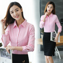 將圖片載入圖庫檢視器 Women's Blouse Tops and Blouses Cotton Ladies Tops Shirts Women 2018 Shirts Pink Blusa Feminina Plus Size XXXL/5XL Shirt