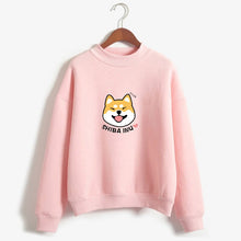 將圖片載入圖庫檢視器 Women Harajuku Sweater Fleece Autumn Kawaii Cute Japanese Anime Shiba Innu Pullover Kpop Sweatshirt Moletom sudadera mujer