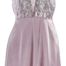 將圖片載入圖庫檢視器 Women Sequined Dress Pink Prom Party Ball Gown Evening V Neck Long Dress Elegant Fashion bodycon dresses women party night