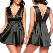 將圖片載入圖庫檢視器 Women Sexy Lace Nightwear Robe Babydoll Sleepwear Dress Solid Summer Hot Comfort Fancy Female Clothing Costume