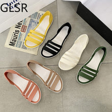 Cargar imagen en el visor de la galería, Women Summer Flat Sandals 2020 Open-Toed Slides Slippers Candy Color Casual Beach Outdoot Female Ladies Jelly Shoes