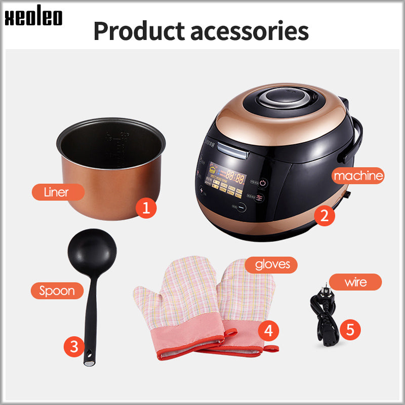 XEOLEO Tapioca Cooker Milk Tea Shop Pearl Machine Bubble tea pearl Cooker pot Sago cooker making machine Non-stick pan 5L 900W