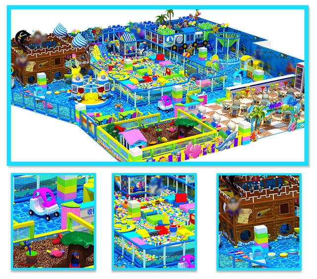 customized made amusement playground equipment for kids Ocean sea indoor castle toy factory manufacturer YLW-IN17004A