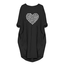 將圖片載入圖庫檢視器 Women's Casual Day or Night Dress Heart Shai2019 S-3XL noche vestidos de verano robe femme ropa mujer heinS Long Sleeve Printed