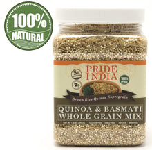 Cargar imagen en el visor de la galería, Quinoa & Brown Basmati Whole Grain Mix - Protein Rich Super Grain Jar