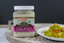 Load image into Gallery viewer, Thai White Jasmine Rice - Hom Mali Fragrant Long Grain Jar