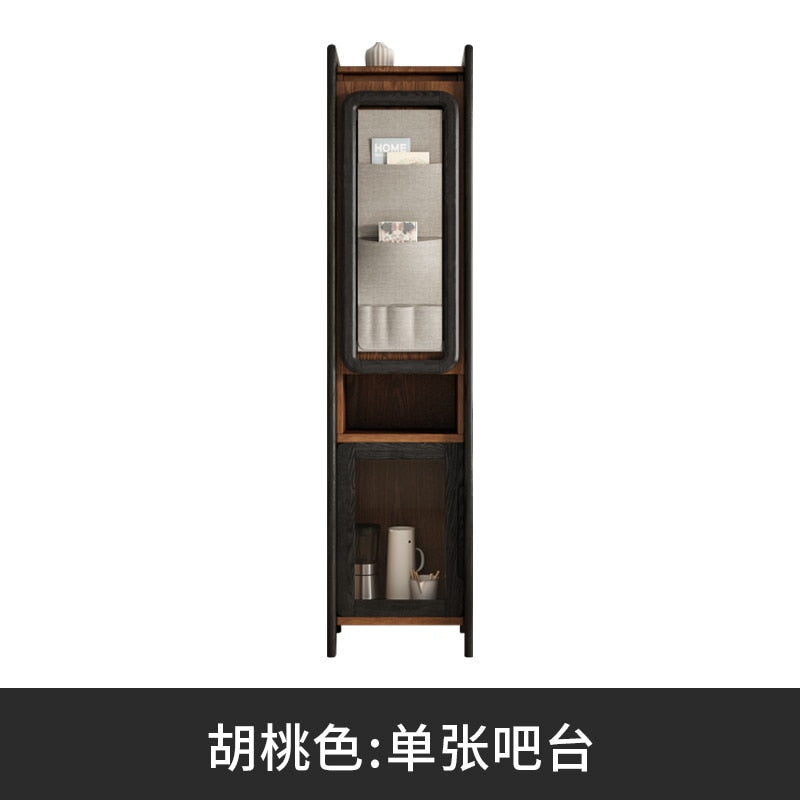 Family Bar Partition Shelf Wine Cabinet Bar Stool Modern Minimalist Foldable Small Apartment Bar Table Furniture for Home
