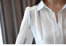 Cargar imagen en el visor de la galería, Women's Blouses 2019 Long Sleeve Shirts Striped Blouse Shirt Office Work Wear Women's Top