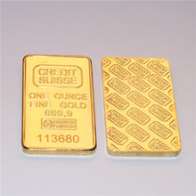 将图片加载到图库查看器,laser Numer Free! High Quality Fine gold replica bullion .999 gold plated bar 500pcs/lot DHL Free shipping