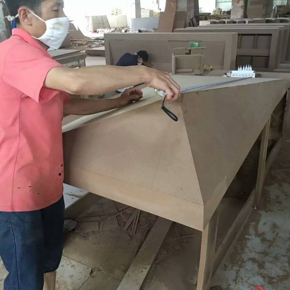 Modern White Regency Legacy Reception Desk with Counter #2000