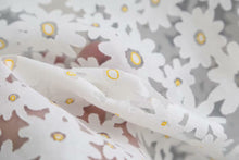 將圖片載入圖庫檢視器 Women's Elegant Floral Embroidery Translucent Blouses Shirts Women Lantern Sleeve Cchic chemise tops LS4142