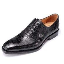 Load image into Gallery viewer, piliyuan crocodile Leather men formal shoes male Pure manual leisure men's shoes Men dress shoes business men shoes