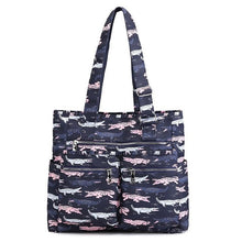 Load image into Gallery viewer, Waterproof bolsas Black Women Handbag Casual Large Shoulder Bag Nylon Tote Famous Brand Purple Handbags Mummy Diaper Bags lxfzq