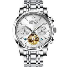 将图片加载到图库查看器,DOM Mechanical Watch Men Wrist Automatic Retro Watches Men Waterproof Black Full-Steel Watch Clock Montre Homme M-75BK-1MW