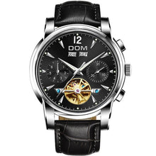 将图片加载到图库查看器,DOM Mechanical Watch Men Wrist Automatic Retro Watches Men Waterproof Black Full-Steel Watch Clock Montre Homme M-75BK-1MW