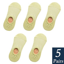 将图片加载到图库查看器,Women's Cotton Invisible No show Socks non-slip
