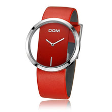 Load image into Gallery viewer, DOM brand skeleton Watch Women luxury Fashion Casual quartz watches leather canvas Lady  women wristwatches Girl Dress LP-205-1M