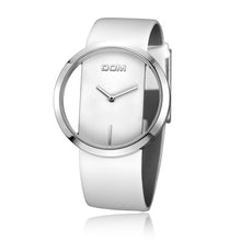 Load image into Gallery viewer, DOM brand skeleton Watch Women luxury Fashion Casual quartz watches leather canvas Lady  women wristwatches Girl Dress LP-205-1M