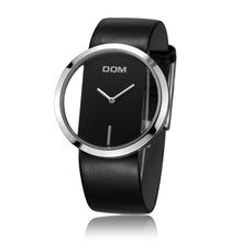 Load image into Gallery viewer, DOM brand skeleton Watch Women luxury Fashion Casual quartz watches leather canvas Lady  women wristwatches Girl Dress LP-205-1M