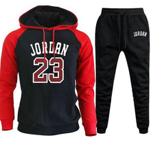 Cargar imagen en el visor de la galería, Jordan 23 Tracksuit Men Sets Winter Hoodies Pants 2 Piece Set 2019 Fashion Hoodie Sweater Mens Sweatshirt Sport Joggers Sweatpants Suit