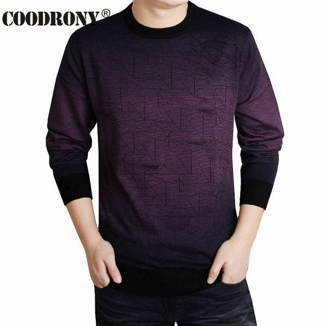 Wool Pullover Men O-Neck Pull Homme