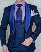 將圖片載入圖庫檢視器 SZMANLIZI Mens Wedding Suits 2019 Italian Design Custom Made Black Smoking Tuxedo Jacket 3 Piece Groom Terno Suits For Men