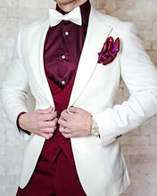 將圖片載入圖庫檢視器 SZMANLIZI Mens Wedding Suits 2019 Italian Design Custom Made Black Smoking Tuxedo Jacket 3 Piece Groom Terno Suits For Men