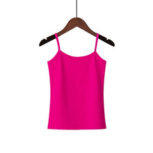 将图片加载到图库查看器,XS-3XL Spaghetti Strap Cami Women Fitness Cotton Tank Top Spring Summer Singlet Vest Stretch Undershirt Camisole Streetwear Tops