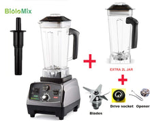 將圖片載入圖庫檢視器 3HP 2200W Heavy Duty Commercial Grade Automatic Timer Blender Mixer Juicer Fruit Food Processor Ice Smoothies BPA Free 2L Jar
