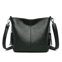 將圖片載入圖庫檢視器 Women Leather Shoulder Bag