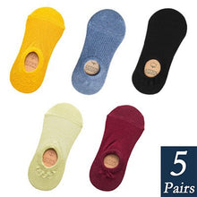 将图片加载到图库查看器,Women's Cotton Invisible No show Socks non-slip