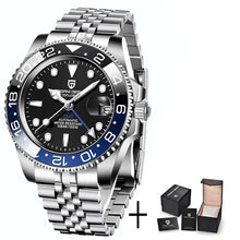 Load image into Gallery viewer, PAGANI DESIGN 2020 Luxury Men Mechanical Wristwatch Stainless Steel GMT Watch Top Brand Sapphire Glass Men Watches reloj hombre