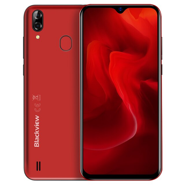 Blackview A60 Pro 6.088" Waterdrop Screen Mobile Phone Android 9.0 4080mAh MTK6761 Dual Rears Cameras 4G Cellphone