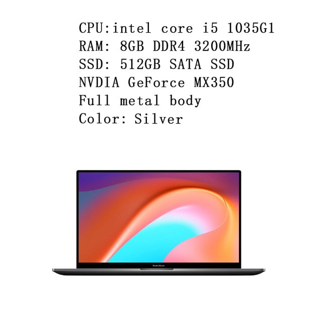 RedmiBook 14 xiaomi Laptop amd notebook 14 Inch FHD Screen intel mi Notebook
