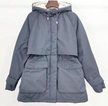 Load image into Gallery viewer, Large Natural Raccoon Fox Fur Hooded Winter Down Coat Women 90% White Duck Down Jacket Thick Warm Parkas Female Outerwear