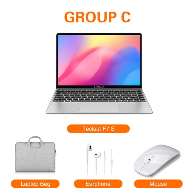 Teclast F7S 14.1 Inch Notebook 8GB RAM 128GB eMMC Windows 10 OS Dual-band WiFi Bluetooth Laptop