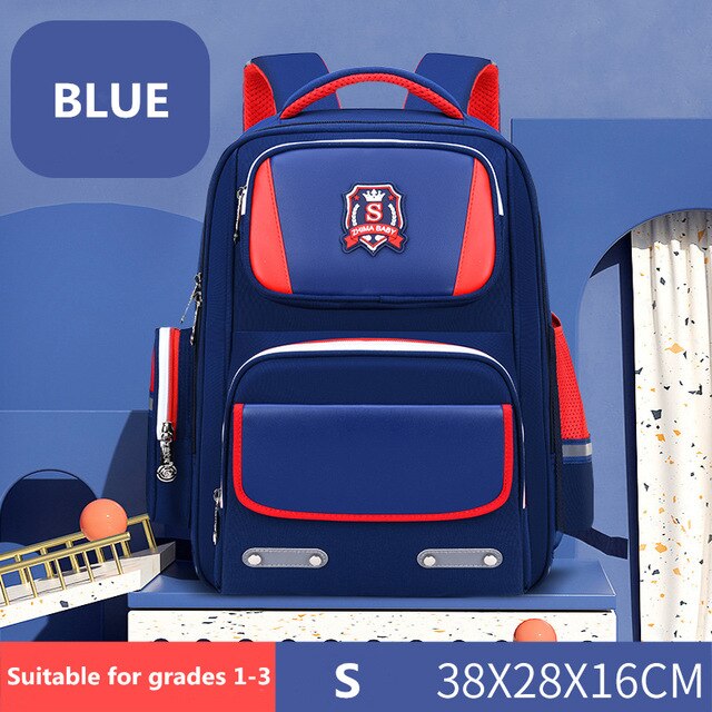 British style Children schoolbags for grades 1-3-6 kids orthopedic school backpacks Large capacity primary school bags mochila