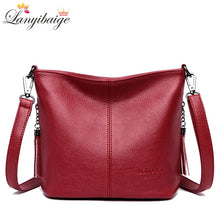 將圖片載入圖庫檢視器 Women Leather Shoulder Bag
