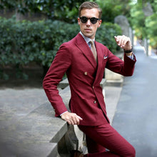 將圖片載入圖庫檢視器 Peaked Design White Business Men Suits For Wedding Suit Men Casual Groom Tuxedo Classic Costume Mariage Homme Custom Made Blazer