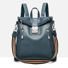 Load image into Gallery viewer, Password Lock Anti-theft Backpack Female High-end Travel Computer Bag Large-Capacity Leather Waterproof Personalized Leather Bag