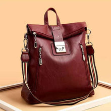 Load image into Gallery viewer, Password Lock Anti-theft Backpack Female High-end Travel Computer Bag Large-Capacity Leather Waterproof Personalized Leather Bag