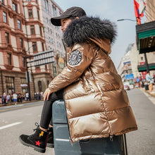 Cargar imagen en el visor de la galería, Russian Snowsuit 2020 Children's Winter Down Jacket
