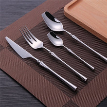 将图片加载到图库查看器,Stainless Steel Cutlery Set Gold Dinnerware Set