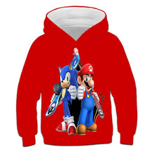 Load image into Gallery viewer, Boys Hoodie Sweatshirt Sonic the Hedgehog Clothes