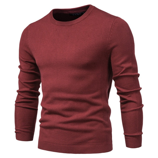 Men O-neck Warm Slim Sweaters