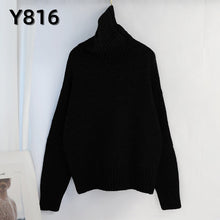 將圖片載入圖庫檢視器 Women Knitted Turtleneck Cashmere Sweater