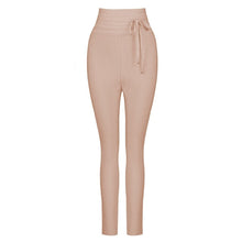 Cargar imagen en el visor de la galería, Casual Elastic High Waist Tie Trousers