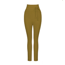 Cargar imagen en el visor de la galería, Casual Elastic High Waist Tie Trousers