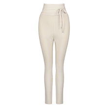 Cargar imagen en el visor de la galería, Casual Elastic High Waist Tie Trousers